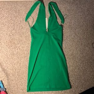 Zara halter tie low cut